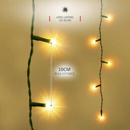 Netta Christmas Tree Lights 2.5M X 12 Strands 300 Leds Fairy Lights - Warm - thumbnail 4