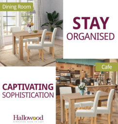 Hallowood Furniture Newquay Oak Fixed Top Table 120Cm With 4 Straight Back Beige Fabric Chairs - thumbnail 6