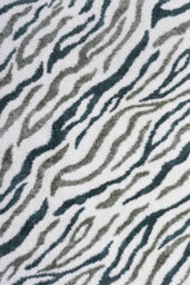 The Rugs Moodi Shaggy Green Nyra Rug Runner Abstract Thick High Pile For Living Rooms, Bedrooms, Hallways, Kitchens - thumbnail 1