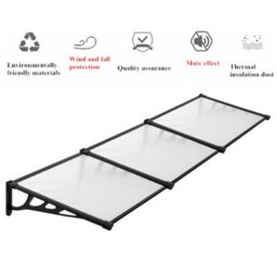 Breeins Retractable Front Door Canopy Outdoor Awning Window Garden Canopy Patio Porch Awning Rain Shelter Cover W 270 Cm - thumbnail 5