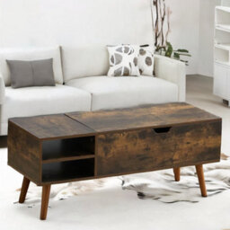 Rafaelo Mobilia Wooden Lift Top Coffee Table With Hidden Storage - thumbnail 7