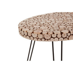 Orsina Stable And Durable Oval Table, Oval Design Table With Hairpin Legs, Easy To Maintain Cocktail Round Table - thumbnail 5
