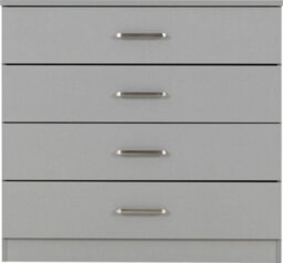 Seconique Dakota 4 Drawer Chest Of Drawers Light Grey - thumbnail 5