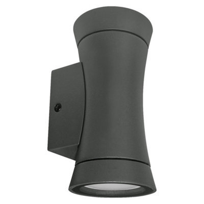 Long Life Lamps Company Black Outdoor Double Wall Light Cone Shape Zlc313 - image 1