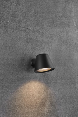 Nordlux Aleria Outdoor Metal Wall Light Compact  Black,mains - image 1
