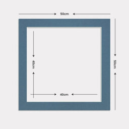 Ak Frames 50X50Cm Pompadour Picture Mounts To Fit 40X40Cm Aperture Size - Mount Board Only (No Frame Included) - thumbnail 3