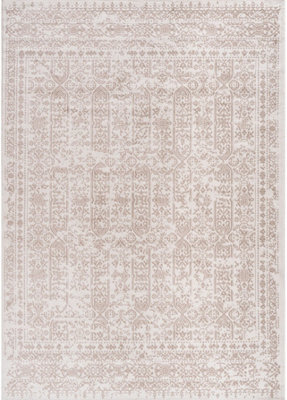 The Rugs Montana Cream Beige Oriental Area Rug And Runner Soft Durable Pet Friendly Easy To Clean Living Room Bedroom 3716Cb - image 1