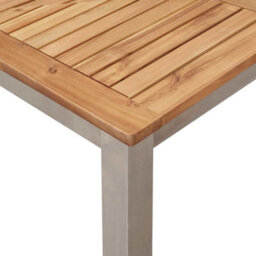 Berkfield Outdoor Dining Table Brown 90 X 90 X 75 Cm Solid Acacia Wood - thumbnail 8