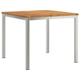 Berkfield Outdoor Dining Table Brown 90 X 90 X 75 Cm Solid Acacia Wood - thumbnail 2