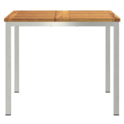 Berkfield Outdoor Dining Table Brown 90 X 90 X 75 Cm Solid Acacia Wood - thumbnail 5
