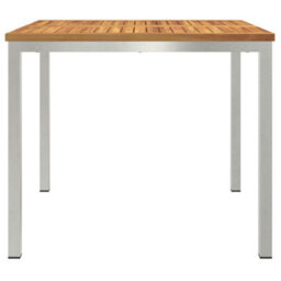 Berkfield Outdoor Dining Table Brown 90 X 90 X 75 Cm Solid Acacia Wood - thumbnail 6