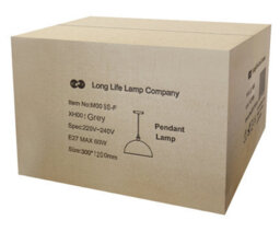 Long Life Lamps Company Large Vintage Ceiling Pendant Light Metal Grey Finish Lamp Shade M0090 - thumbnail 9