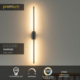 Lucide Premium Marnik Wall Light - Led Dim. Cct 1X13W 2700K/4000K - Black - thumbnail 2