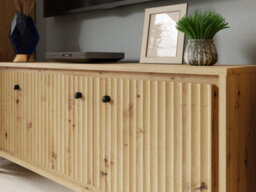Arte Parii Tv Cabinet In Oak Artisan - W1300mm H560mm D370mm, Classic Wood Finish - thumbnail 2