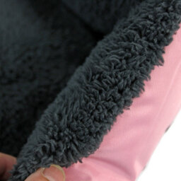 Actiaspet Faux Fur Pet Bed Pink/grey Small - thumbnail 9