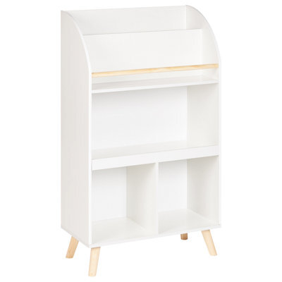 Beliani 3 Tier Bookcase Liloet 102 Cm White - image 1