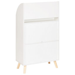 Beliani 3 Tier Bookcase Liloet 102 Cm White - thumbnail 5