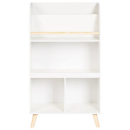 Beliani 3 Tier Bookcase Liloet 102 Cm White - thumbnail 4