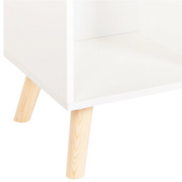 Beliani 3 Tier Bookcase Liloet 102 Cm White - thumbnail 7