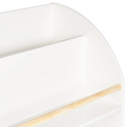 Beliani 3 Tier Bookcase Liloet 102 Cm White - thumbnail 6