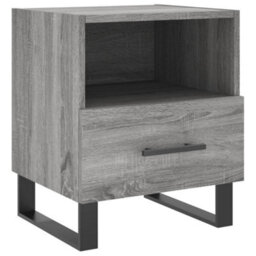 Berkfield Bedside Cabinet Grey Sonoma 40X35X47.5 Cm Engineered Wood - thumbnail 2