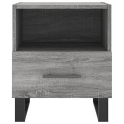 Berkfield Bedside Cabinet Grey Sonoma 40X35X47.5 Cm Engineered Wood - thumbnail 4