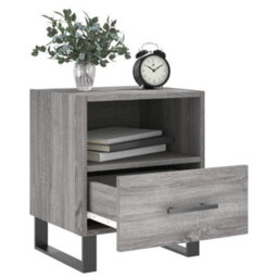 Berkfield Bedside Cabinet Grey Sonoma 40X35X47.5 Cm Engineered Wood - thumbnail 7