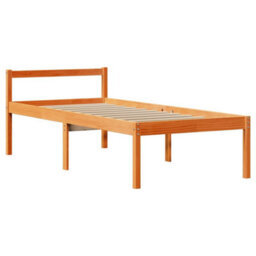 Berkfield Bookcase Bed Without Mattress Wax Brown 75X190 Cm Small Single Solid Wood - thumbnail 8