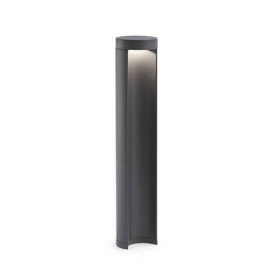 Luminosa Lighting Luminosa Chandra Led Outdoor Bollard Light Dark Grey Ip54 - image 1