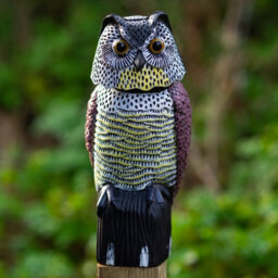 Woodside Large Realistic Bird/pigeon/crow Owl Decoy With Rotating Head - thumbnail 1