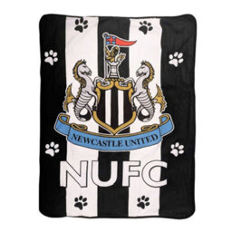 Newcastle United Fc Dog Blanket Black/white (101Cm X 76Cm)