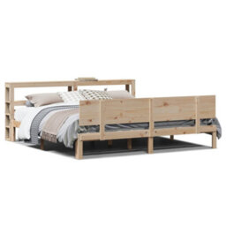 Berkfield Bed Frame With Headboard Without Mattress 180X200 Cm Super King - thumbnail 2