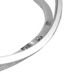 Comfy Living Round Abstract Tempered Glass Coffee Table Chrome Effect Frame In Silver - thumbnail 7