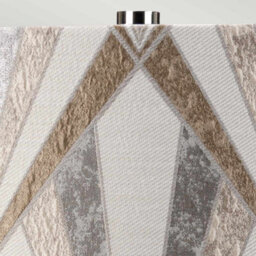Luminosa Lighting Luminosa Milo Table Lamp With Round Shade, Polished Nickel, White, Silver - thumbnail 2