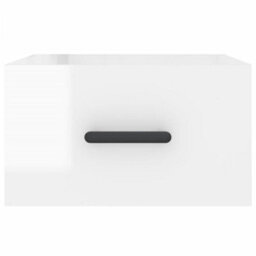 Vidaxl Wall-Mounted Bedside Cabinets 2 Pcs High Gloss White 35X35X20 Cm - thumbnail 6