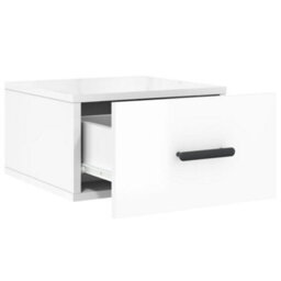 Vidaxl Wall-Mounted Bedside Cabinets 2 Pcs High Gloss White 35X35X20 Cm - thumbnail 7