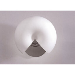 Luminosa Lighting Luminosa Fosil Wall Lamp Switched 2 Light G9, Satin Nickel/frosted White Glass - thumbnail 2