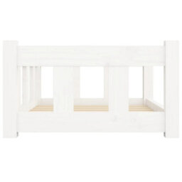 Vidaxl Dog Bed White 65.5X50.5X28 Cm Solid Wood Pine - thumbnail 5
