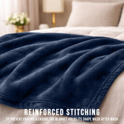 Pamposh Flannel Fleece Single Throw Blankets Microfiber Solid Blanket For Bed And Couch Ultrasoft Lightweight Plush Fleece Blanket - thumbnail 5