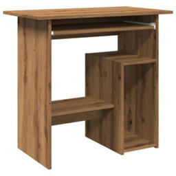 Berkfield Desk Artisan Oak 80X45X74 Cm Engineered Wood - thumbnail 2