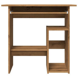 Berkfield Desk Artisan Oak 80X45X74 Cm Engineered Wood - thumbnail 4