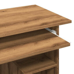 Berkfield Desk Artisan Oak 80X45X74 Cm Engineered Wood - thumbnail 8