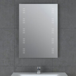 Plum&clay Violet Battery Powered Rectangular Led Battery Mirror (W)50Cm (H)70Cm - thumbnail 2