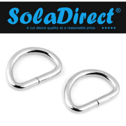 "SolaDirect 30 Pcs Buckles Set For 25 mm / 1"" Webbing Strap, 30 X D Rings, Metal, Silver, Bag Making, Accessories, Straps, Diy, Crafts" - thumbnail 2