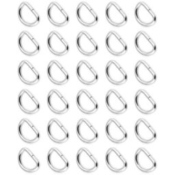 "SolaDirect 30 Pcs Buckles Set For 25 mm / 1"" Webbing Strap, 30 X D Rings, Metal, Silver, Bag Making, Accessories, Straps, Diy, Crafts" - thumbnail 5