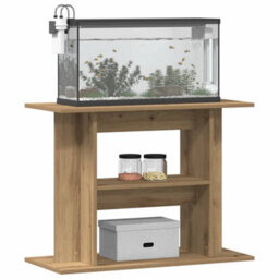 Walplus Artisan Oak Aquarium Stand 80X35X60Cm Engineered Wood Fish Tank Cabinet - thumbnail 3