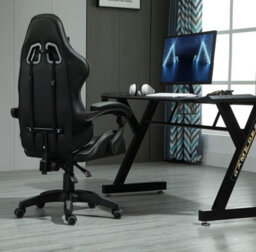 Mcc Direct Gaming Chair Computer Chair With Tilt And Swivel Function Office Chair A Grey - thumbnail 2
