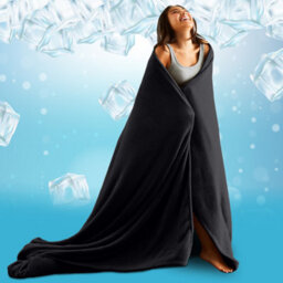 Ameha Fleece Plain Blanket, Lightweight & Reversible Throw For Travel, Bed & Sofa Blanket, Black Double 150X200Cm - thumbnail 9