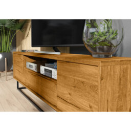 Creative Furniture Rift Loft Tv Unit 200Cm - Dark Oak - thumbnail 4