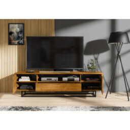 Creative Furniture Rift Loft Tv Unit 200Cm - Dark Oak - thumbnail 3